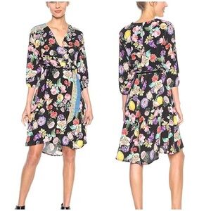 Desigual Odin Fruit Floral Kimono Wrap Dress (6)